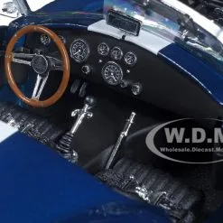 Shelby Cobra 427 S/C Dark Blue Metallic With White Stripes 1/18 Diecast Model Car By Kyosho -Closeout Items Sales 08047DBL 4 12698.1661540962.800.600