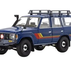 Toyota Land Cruiser 60 Blue 1/18 Diecast Model Car By Kyosho