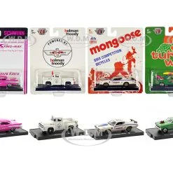 "Auto-Drivers" Set Of 4 Pieces In Blister Packs Release 90 Limited Edition To 9600 Pieces Worldwide 1/64 Diecast Model Cars By M2 Machines