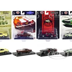 "Auto-Drivers" Set Of 4 Pieces In Blister Packs Release 95 Limited Edition To 9600 Pieces Worldwide 1/64 Diecast Model Cars By M2 Machines
