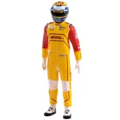 #28 Romain Grosjean / Andretti Autosport, DHL "NTT IndyCar Series" Driver Figurine For 1/18 Scale Models By Greenlight