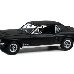 1968 Ford Mustang Coupe "He Country Special" Bill Goodro Ford Denver Colorado Stealth Black 1/18 Diecast Car Model By Greenlight