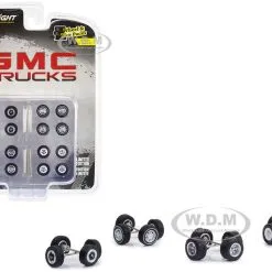 "GMC Trucks" Wheels And Tires Multipack Set Of 24 Pieces "Wheel & Tire Packs" Series 6 1/64 Scale Models By Greenlight