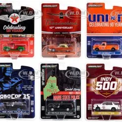 Closeout Items Sales 43 "Anniversary Collection" Set Of 6 Pieces Series 15 1/64 Diecast Model Cars By Greenlight