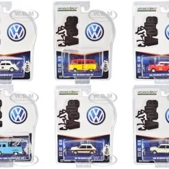 "Club Vee V-Dub" Set Of 6 Pieces Series 11 1/64 Diecast Model Cars By Greenlight
