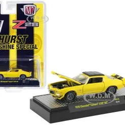 1970 Chevrolet Camaro Z/28 RS "Hurst Sunshine Special" Yellow With Black Stripes Limited Edition To 6050 Pieces Worldwide 1/64 Diecast Model Car By M2 Machines