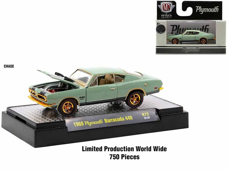 "Auto-Thentics" 6 Piece Set Release 72 IN DISPLAY CASES Limited Edition To 9600 Pieces Worldwide 1/64 Diecast Model Cars By M2 Machines 4 "Auto-Thentics" 6 Piece Set Release 72 IN DISPLAY CASES Limited Edition To 9600 Pieces Worldwide 1/64 Diecast Model Cars By M2 Machines - Image 2