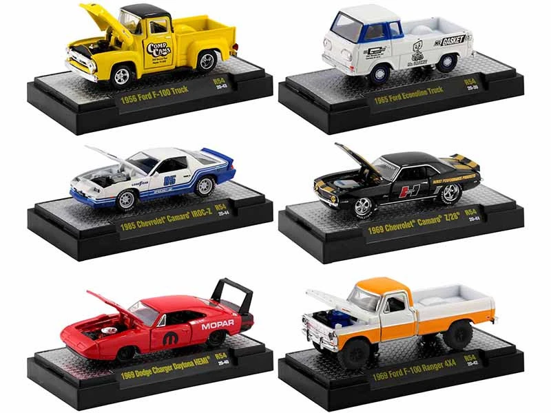 "Auto Meets" Set Of 6 Cars IN DISPLAY CASES Release 54 Limited Edition To 7980 Pieces Worldwide 1/64 Diecast Model Cars By M2 Machines 3 "Auto Meets" Set Of 6 Cars IN DISPLAY CASES Release 54 Limited Edition To 7980 Pieces Worldwide 1/64 Diecast Model Cars By M2 Machines