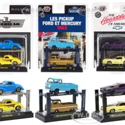 Closeout Items Sales 47 "Auto Lifts" Set Of 6 Pieces Series 23 Limited Edition To 6050 Pieces Worldwide 1/64 Diecast Model Cars By M2 Machines