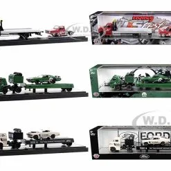 Closeout Items Sales 19 Auto Haulers Set Of 3 Trucks Release 51 Limited Edition To 8400 Pieces Worldwide 1/64 Diecast Model Cars By M2 Machines