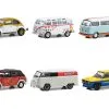"Club Vee V-Dub" Set Of 6 Pieces Series 17 1/64 Diecast Model Cars By Greenlight -Closeout Items Sales 36080SET 1 07674.1682709714.800.600