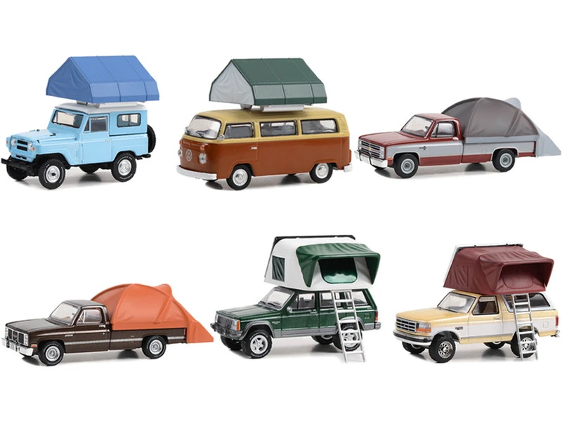 "The Great Outdoors" Set Of 6 Pieces Series 3 1/64 Diecast Model Cars By Greenlight 3 "The Great Outdoors" Set Of 6 Pieces Series 3 1/64 Diecast Model Cars By Greenlight