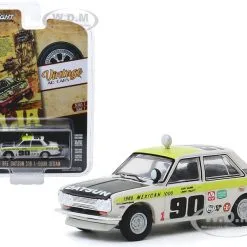 1969 Datsun 510 4-Door Sedan #90 "1969 Mexican 1000" "Datsun Rallys To The Cause" "Vintage Ad Cars" Series 1 1/64 Diecast Model Car By Greenlight