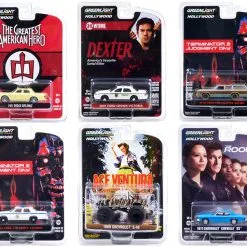 "Hollywood Series" Set Of 6 Pieces Release 32 1/64 Diecast Model Cars By Greenlight
