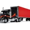 First Gear/DCP Peterbilt Model 579 With 72" Mid-Roof Sleeper & 53' Utility Roll Tarp Trailer Red And Black 1/64 Diecast Model By DCP/First Gear -Closeout Items Sales 60 1610 1 68281.1669988204.800.600