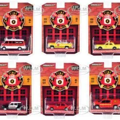 "Fire & Rescue" Set Of 6 Pieces Series 2 1/64 Diecast Model Cars By Greenlight