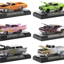 "Ground Pounders" 6 Cars Set Release 22 IN DISPLAY CASES Limited Edition To 7750 Pieces Worldwide 1/64 Diecast Model Cars By M2 Machines
