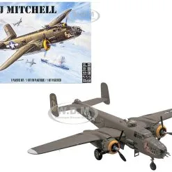 Level 4 Model Kit B-25J Mitchell Medium Bomber Plane 1/48 Scale Model By Revell