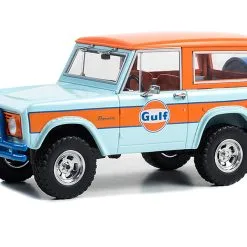 1966 Ford Bronco "Gulf Oil" "Running On Empty" Series 6 1/24 Diecast Model By Greenlight