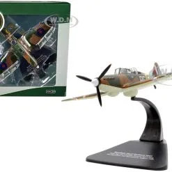 Boulton Paul Defiant MK I Fighter Plane Pilot: Sqn Ldr P Hunter, Gunner Sgt F King 264 Squadron, RAF Hornchurch (August 1940) "Oxford Aviation" Series 1/72 Diecast Model Airplane By Oxford Diecast