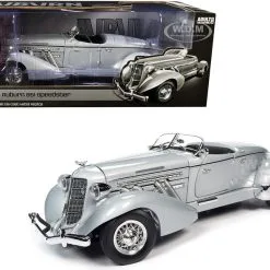 Closeout Items Sales 21 1935 Auburn 851 Speedster Haze Gray 1/18 Diecast Model Car By Auto World