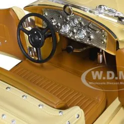 1935 Duesenberg SSJ Speedster Yukon Gold And Chocolate Brown 1/18 Diecast Model Car By Auto World -Closeout Items Sales AW305 4 50414.1666306880.800.600