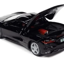 2020 Chevrolet Corvette C8 Stingray Black "Sports Cars" Limited Edition To 13904 Pieces Worldwide 1/64 Diecast Model Car By Auto World -Closeout Items Sales AWSP065A 2 04417.1621038698.800.600