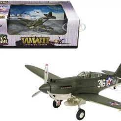 Curtiss P-40B HAWK 81A-2 (P-8127) Aircraft Fighter "47th Pursuit Squadron (15th Pursuit Group), Serial : 316/15P, Hawaiian Islands Pearl Habor" (7 December 1941) "WW2 Aircrafts Series" 1/72 Diecast Model By Forces Of Valor