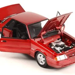 1993 Ford Mustang 5.0 LX Electric Red With Black Interior Limited Edition 1/18 Diecast Model Car By GMP -Closeout Items Sales GMP 19003 4 38730.1679923933.800.600