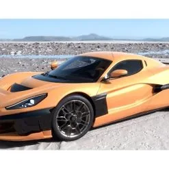 2021 RIMAC Nevera Orange 1/18 Model Car By GT Spirit