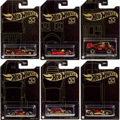 2023 "Pearl & Chrome" 6 Piece Set Diecast Model Cars By Hot Wheels