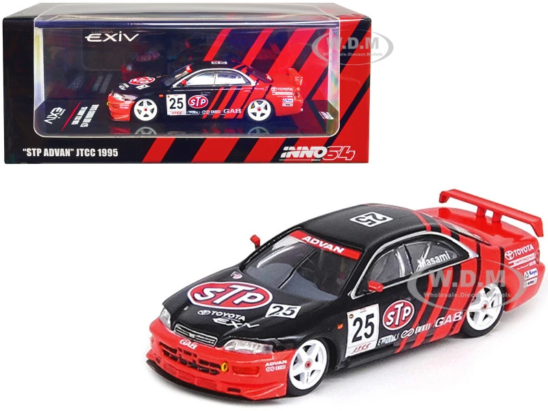Toyota Corona EXIV RHD (Right Hand Drive) #25 Masami Kageyama "STP ADVAN" "JTCC" Japan Touring Car Championship (1995) 1/64 Diecast Model Car By Inno Models 3 Toyota Corona EXIV RHD (Right Hand Drive) #25 Masami Kageyama "STP ADVAN" "JTCC" Japan Touring Car Championship (1995) 1/64 Diecast Model Car By Inno Models