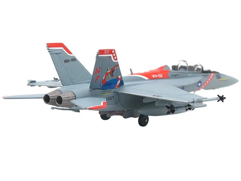 Boeing F/A-18F Super Hornet Fighter Aircraft "US Navy, VFA-102 Diamondbacks, 60th Anniversary Edition" (2015) 1/144 Diecast Model By JC Wings 5 Boeing F/A-18F Super Hornet Fighter Aircraft "US Navy, VFA-102 Diamondbacks, 60th Anniversary Edition" (2015) 1/144 Diecast Model By JC Wings - Image 3