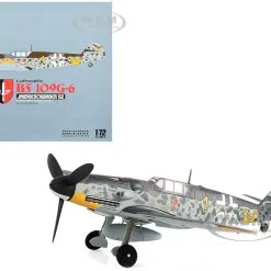 Messerschmitt Luftwaffe BF 109G-6 Fighter Plane "Jagdgeschwader 52 Eastern Front, 1943 Erich Hartmann" With Display Stand Limited Edition To 600 Pieces Worldwide 1/72 Diecast Model By JC Wings