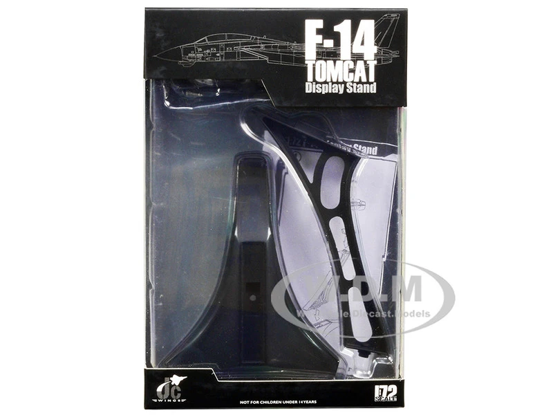 Grumman F-14D Tomcat Fighter Plane "U.S. Navy VF-41 Black Aces" (1978) 1/72 Diecast Model By JC Wings 8 Grumman F-14D Tomcat Fighter Plane "U.S. Navy VF-41 Black Aces" (1978) 1/72 Diecast Model By JC Wings - Image 6