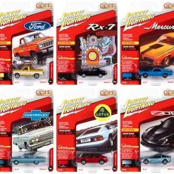 "Classic Gold Collection" 2021 Set A Of 6 Cars Release 4 1/64 Diecast Model Cars By Johnny Lightning