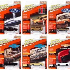 "Classic Gold Collection" 2022 Set B Of 6 Cars Release 1 1/64 Diecast Model Cars By Johnny Lightning