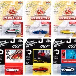 Closeout Items Sales 4 Pop Culture 2020 Set Of 6 Cars Release 2 1/64 Diecast Model Cars By Johnny Lightning