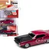 1970 Plymouth AAR Barracuda Moulin Rouge Red With Black Stripes And Hood And Collector Tin Limited Edition To 4540 Pieces Worldwide 1/64 Diecast Model Car By Johnny Lightning -Closeout Items Sales JLSP108B WM 43118.1607723509.800.600