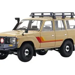 Toyota Land Cruiser 60 Beige 1/18 Diecast Model Car By Kyosho