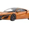 Honda NSX RHD (Right Hand Drive) Orange Metallic With Carbon Top 1/18 Model Car By Kyosho
