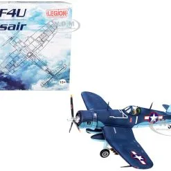 Vought F4U-1A Corsair Fighter Plane "Big Hog" VF-17 "Jolly Rogers" Captain Tommy Blackburn US Navy (1943) 1/72 Diecast Airplane Model By Legion