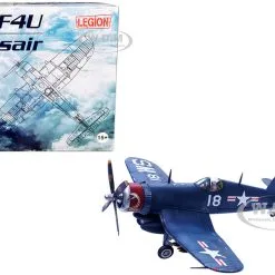 Vought F4U-4 Corsair Fighter Plane Marine Fighter Squadron 323 (VMF-323) "Death Rattlers" USS Sicily (CVE-118) (1951) 1/72 Diecast Airplane Model By Legion