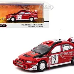 Mitsubishi Lancer Evolution 6.5 #7 Tommi Makinen - Risto Mannisenmaki Winner Safari Rally (2001) "Hobby64" Series 1/64 Diecast Model Car By Tarmac Works