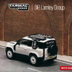Land Rover Defender 90 Lamley Special Edition White Metallic "Global64" Series 1/64 Diecast Model Car By Tarmac Works