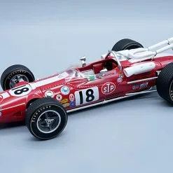 Lotus 38 1966 500 Indy DNF Car #18 Driver Al Unser Red Limited Edition 1/18 Model Car By Tecnomodel
