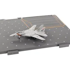 Grumman F-14 Tomcat Fighter Aircraft "VF-114 Aardvarks" And Section E Of USS Enterprise (CVN-65) Aircraft Carrier Display Deck "Legendary F-14 Tomcat" Series 1/200 Diecast Model By Forces Of Valor -Closeout Items Sales WJ 831105 5 33788.1678295293.800.600
